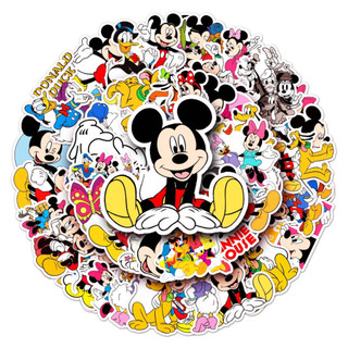 Ngẫu Nhiên 10 / 50 Miếng Dán Chuột Mickey Disney Vui Nhộn Cho Mũ Bảo Hiểm / Ô Tô / Động Cơ / Laptop / Điện Thoại / Đàn G