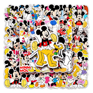 Ngẫu Nhiên 10 / 50 Miếng Dán Chuột Mickey Disney Vui Nhộn Cho Mũ Bảo Hiểm / Ô Tô / Động Cơ / Laptop / Điện Thoại / Đàn G