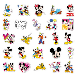 Ngẫu Nhiên 10 / 50 Miếng Dán Chuột Mickey Disney Vui Nhộn Cho Mũ Bảo Hiểm / Ô Tô / Động Cơ / Laptop / Điện Thoại / Đàn G