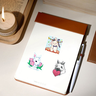 Bộ 50 Dễ Thương Hamster PD Dán Chống Thấm Nước DIY Cho Điện Thoại Laptop Xe Dán Sáng Tạo Decal Nhà