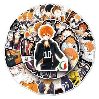 Ngộ nghĩnh 52 Chiếc Hoạt Hình Haikyuu Dán Anime Nhật Bản Chống Thấm Nước DIY Laptop Hành Lý Xe Đạp Dán