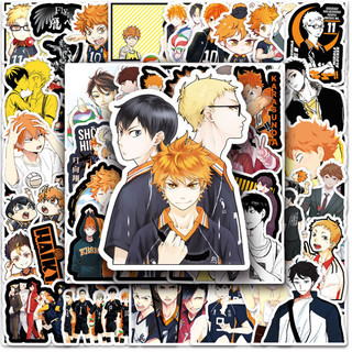 Ngộ nghĩnh 52 Chiếc Hoạt Hình Haikyuu Dán Anime Nhật Bản Chống Thấm Nước DIY Laptop Hành Lý Xe Đạp Dán