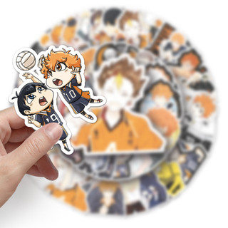 Ngộ nghĩnh 52 Chiếc Hoạt Hình Haikyuu Dán Anime Nhật Bản Chống Thấm Nước DIY Laptop Hành Lý Xe Đạp Dán