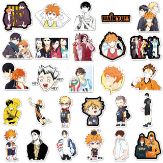 Ngộ nghĩnh 52 Chiếc Hoạt Hình Haikyuu Dán Anime Nhật Bản Chống Thấm Nước DIY Laptop Hành Lý Xe Đạp Dán