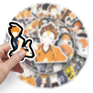 Ngộ nghĩnh 52 Chiếc Hoạt Hình Haikyuu Dán Anime Nhật Bản Chống Thấm Nước DIY Laptop Hành Lý Xe Đạp Dán