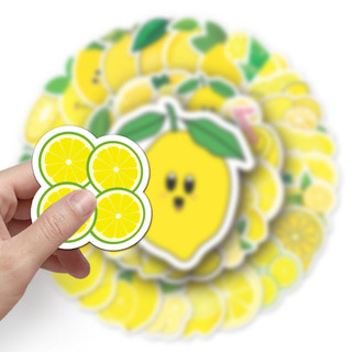 50 Miếng Dán Chanh Ngộ nghĩnh Chống Thấm Nước DIY Cho Điện Thoại Laptop Dán Xe Hơi Sáng Tạo Decal Nhà