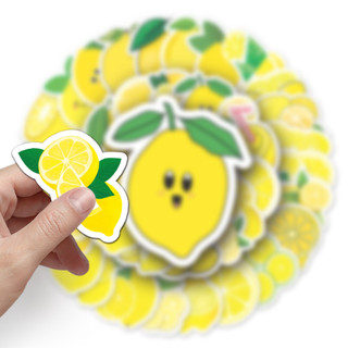 50 Miếng Dán Chanh Ngộ nghĩnh Chống Thấm Nước DIY Cho Điện Thoại Laptop Dán Xe Hơi Sáng Tạo Decal Nhà