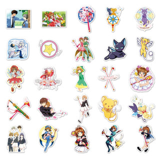 Bộ 50 Vui Cardcaptor Sakura Dán Chống Thấm Nước DIY Cho Điện Thoại Laptop Xe Dán Sáng Tạo Nhà Decal