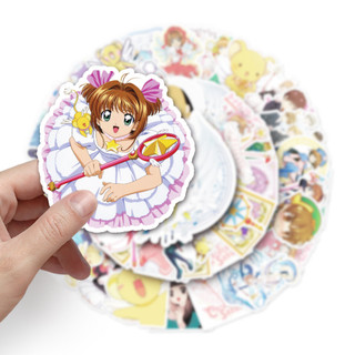 Bộ 50 Vui Cardcaptor Sakura Dán Chống Thấm Nước DIY Cho Điện Thoại Laptop Xe Dán Sáng Tạo Nhà Decal