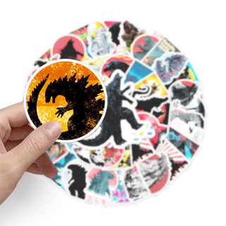 50 Miếng Dán Godzilla Ngộ nghĩnh Chống Thấm Nước DIY Cho Laptop / Điện Thoại / Mũ Bảo Hiểm / Ô Tô / Đàn Guitar Sáng Tạo