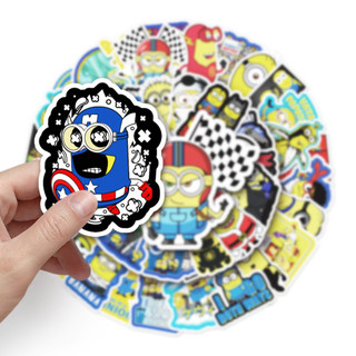 Bộ 50 Ngộ nghĩnh Minions Dán Chống Thấm Nước DIY Cho Điện Thoại Laptop Xe Dán Sáng Tạo Decal Nhà