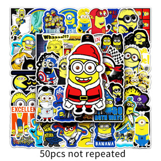 Bộ 50 Ngộ nghĩnh Minions Dán Chống Thấm Nước DIY Cho Điện Thoại Laptop Xe Dán Sáng Tạo Decal Nhà