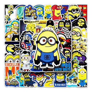 Bộ 50 Ngộ nghĩnh Minions Dán Chống Thấm Nước DIY Cho Điện Thoại Laptop Xe Dán Sáng Tạo Decal Nhà