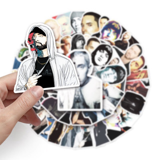 Bộ 50 Ngộ nghĩnh Ca Sĩ Eminem Dán Chống Thấm Nước DIY Cho Điện Thoại Laptop Xe Dán Sáng Tạo Decal Nhà