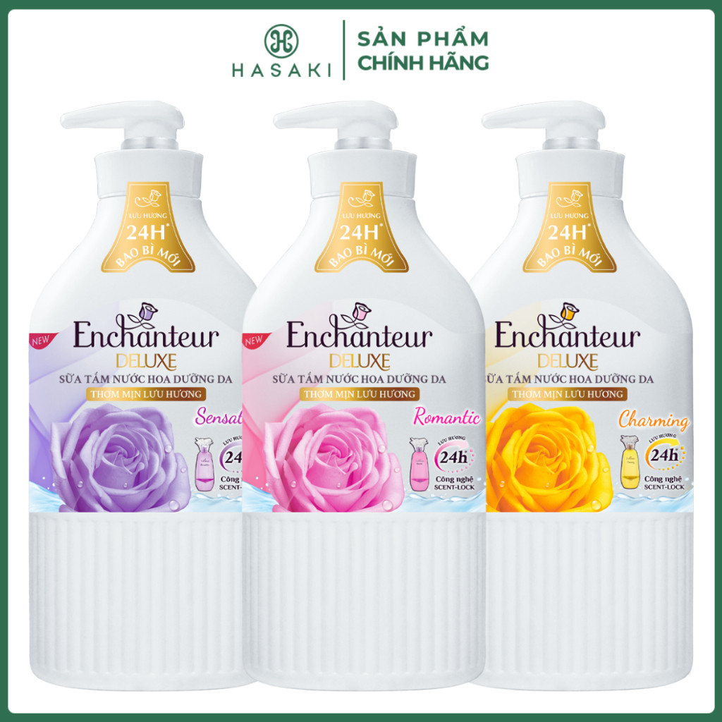 Sữa Tắm Enchanteur Nước Hoa Dưỡng Da Charming 650g