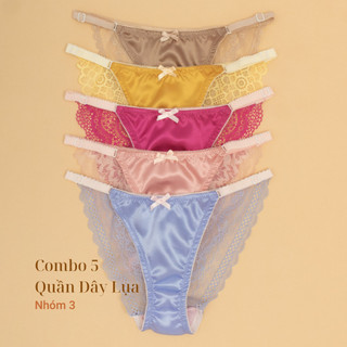 Combo 5 Quần Lót Dây Lụa Nữ Điều Chỉnh Tiện Dụng LAM LUY