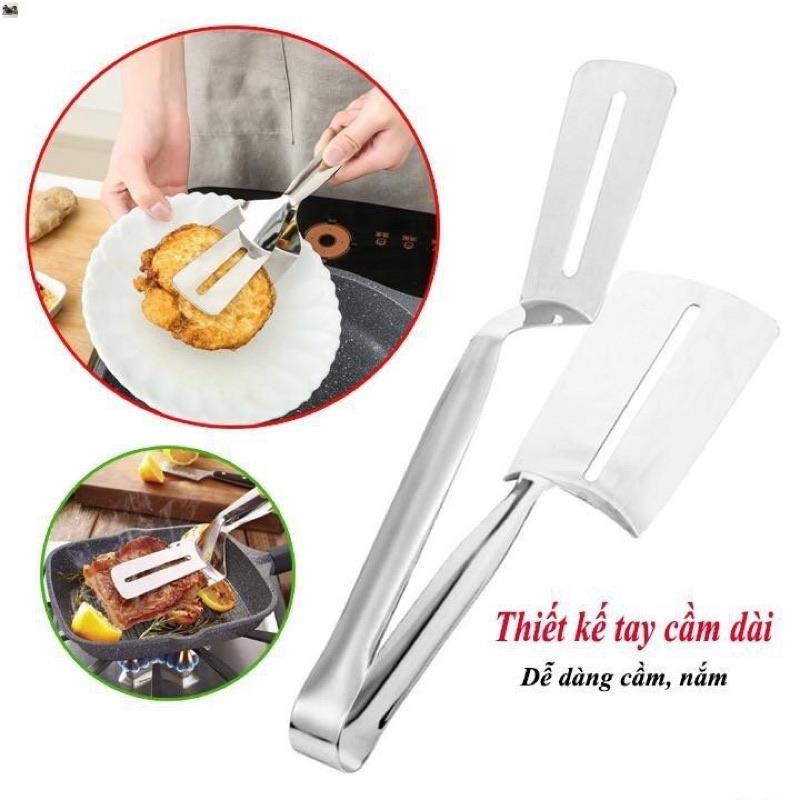 Kẹp rán - Inox 304 tốt cho sức khoẻ - Kiểu dáng sang trọng - sử dụng dễ dàng - Giao hàng nhanh