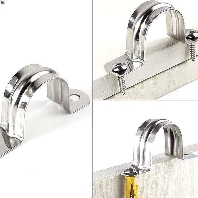 GIÁ SỈ 100 cái Đai ôm ống Cùm omega ôm ống đủ size chất liệu inox không rỉ bền chắc dễ sử dụng