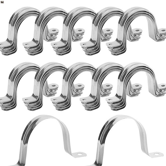 GIÁ SỈ 100 cái Đai ôm ống Cùm omega ôm ống đủ size chất liệu inox không rỉ bền chắc dễ sử dụng