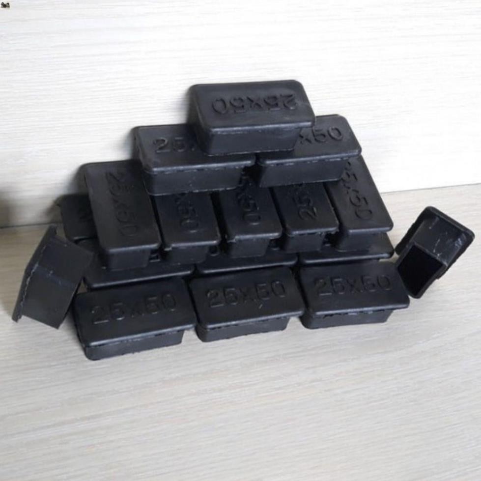 1Kg Đầu bịt sắt hộp bên trong bằng nhựa, nút bịt đầu ống cao cấp, nắp chụp đầu ống sắt/inox đủ cỡ