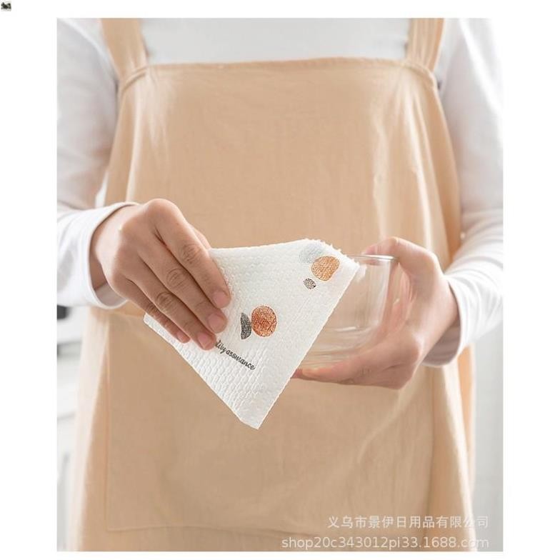 Cuộn Khăn Lau Đa Năng Dài 20cm - 40 Tờ, Khăn Giấy Chuyên Dụng Cho Nhà Bếp Có Thể Tái Sử Dụng, Loại 1