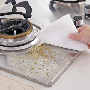 Cuộn Khăn Lau Đa Năng Dài 20cm - 40 Tờ, Khăn Giấy Chuyên Dụng Cho Nhà Bếp Có Thể Tái Sử Dụng, Loại 1