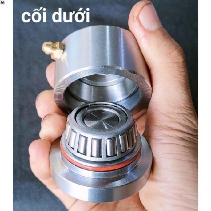 Bộ bản lề cối bi đũa D50 tiện lợi bằng INOX 304 - Dùng cho cửa cổng 2 cánh, 1 cánh - Chịu lực 400kg