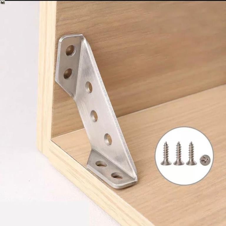 Combo 1/2/4 ke góc Inox 430(Nam châm vẫn hút) sửa mọi đồ nội thất-Thao tác dễ dàng chỉ với chiếc tua vít