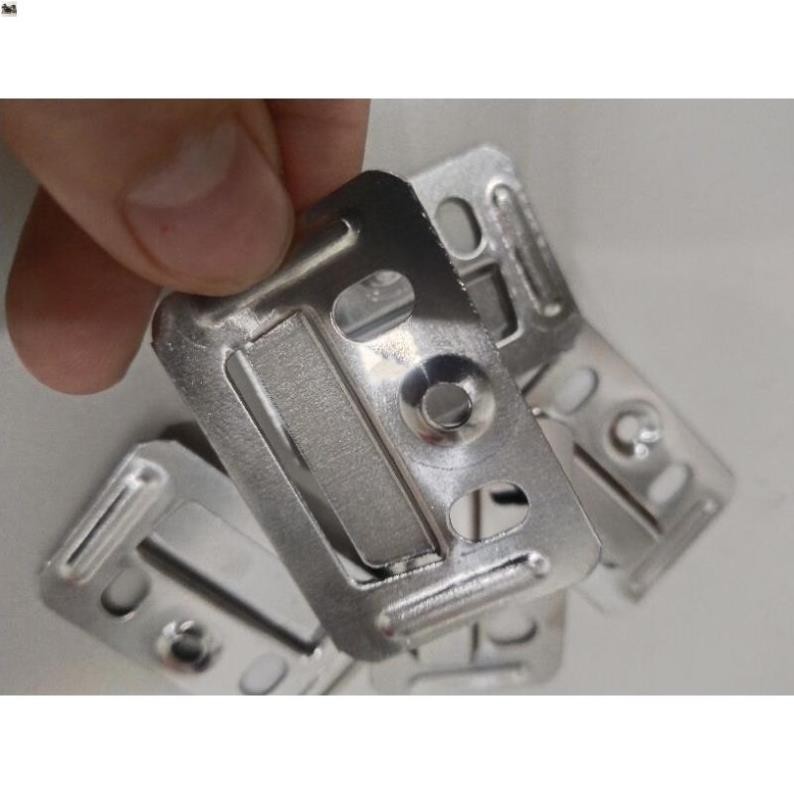 GIÁ HỦY DIỆT Combo 100->30 cái Ke inox, kẹp nẹp liên kết tấm ốp gỗ tường, trần nhựa PVC hàng dày đẹp