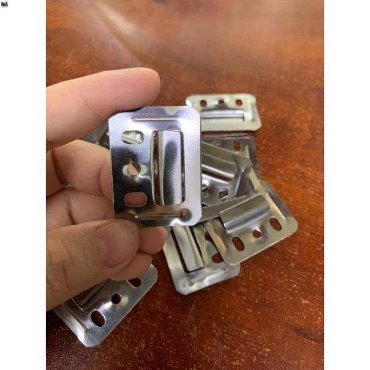 GIÁ HỦY DIỆT Combo 100->30 cái Ke inox, kẹp nẹp liên kết tấm ốp gỗ tường, trần nhựa PVC hàng dày đẹp