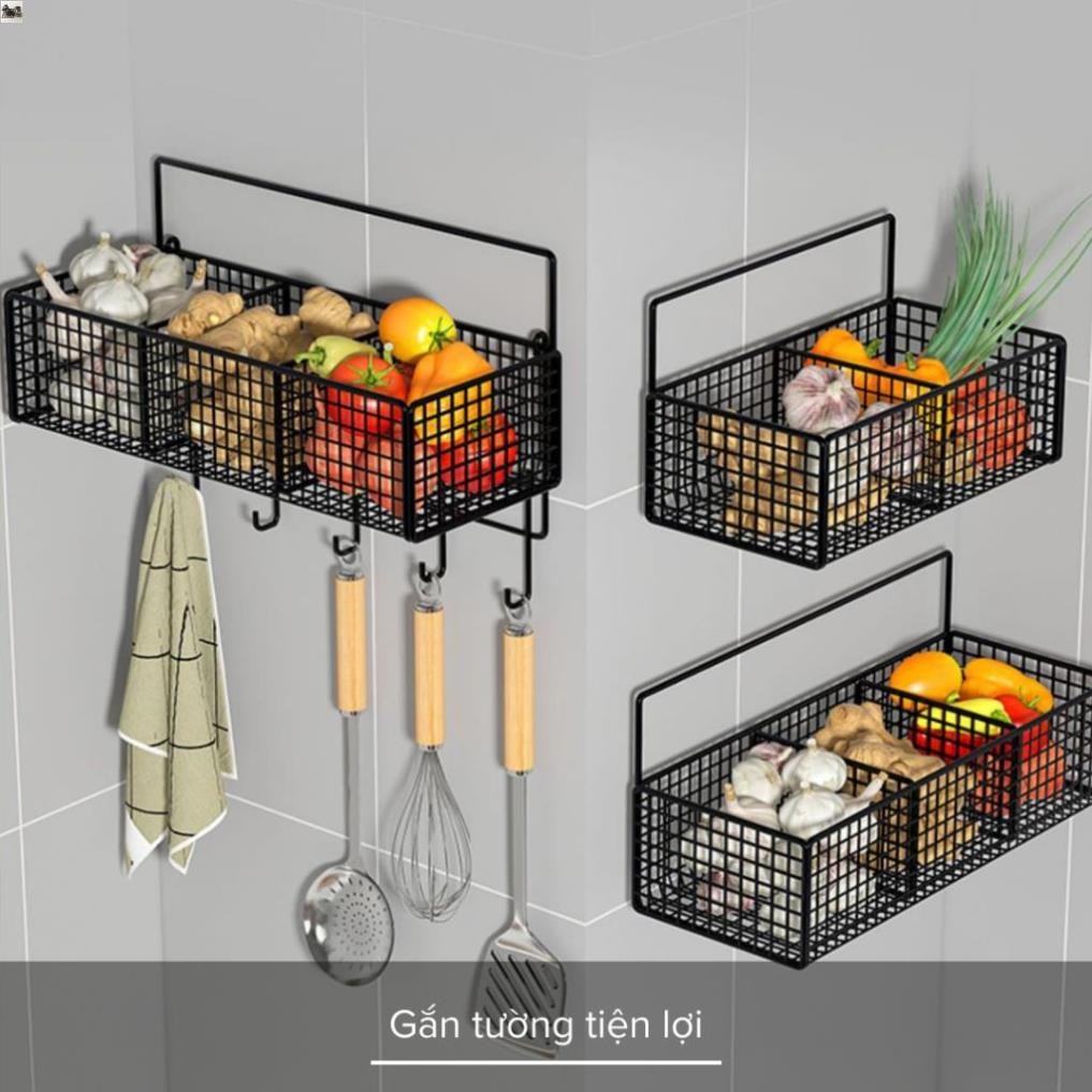 Giỏ Đựng Hành Tỏi - Kệ Lưới Đựng Đồ Nhà Tắm Dán Tường - Kệ Nhà Tắm- Kệ Để Bồn Cầu - Tiện Lợi Dùng Decor Cho Mọi Vị Trí