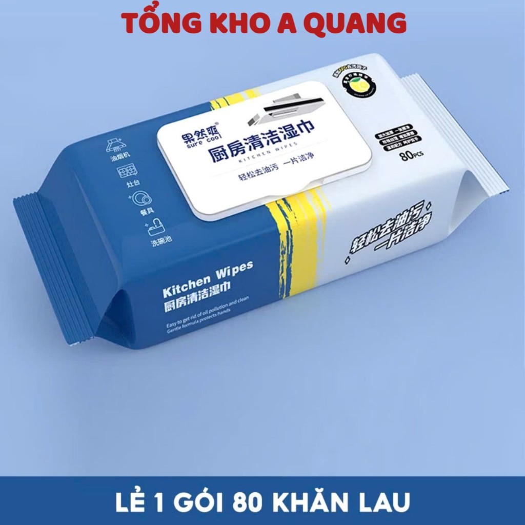 KHĂN LAU BẾP ĐA NĂNG, Gói Khăn Ướt Lau Bếp Đa Năng,Khăn Lau Bếp Siêu Tiện Lợi - KHANLAU389