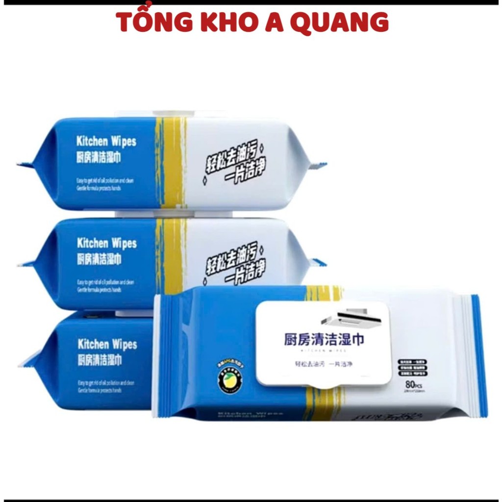 Khăn ướt Lau bếp đa năng gói 80 tờ Siêu tiết kiệm, KHĂN LAU BẾP ĐA NĂNG SIÊU SẠCH - KHANLAU78246