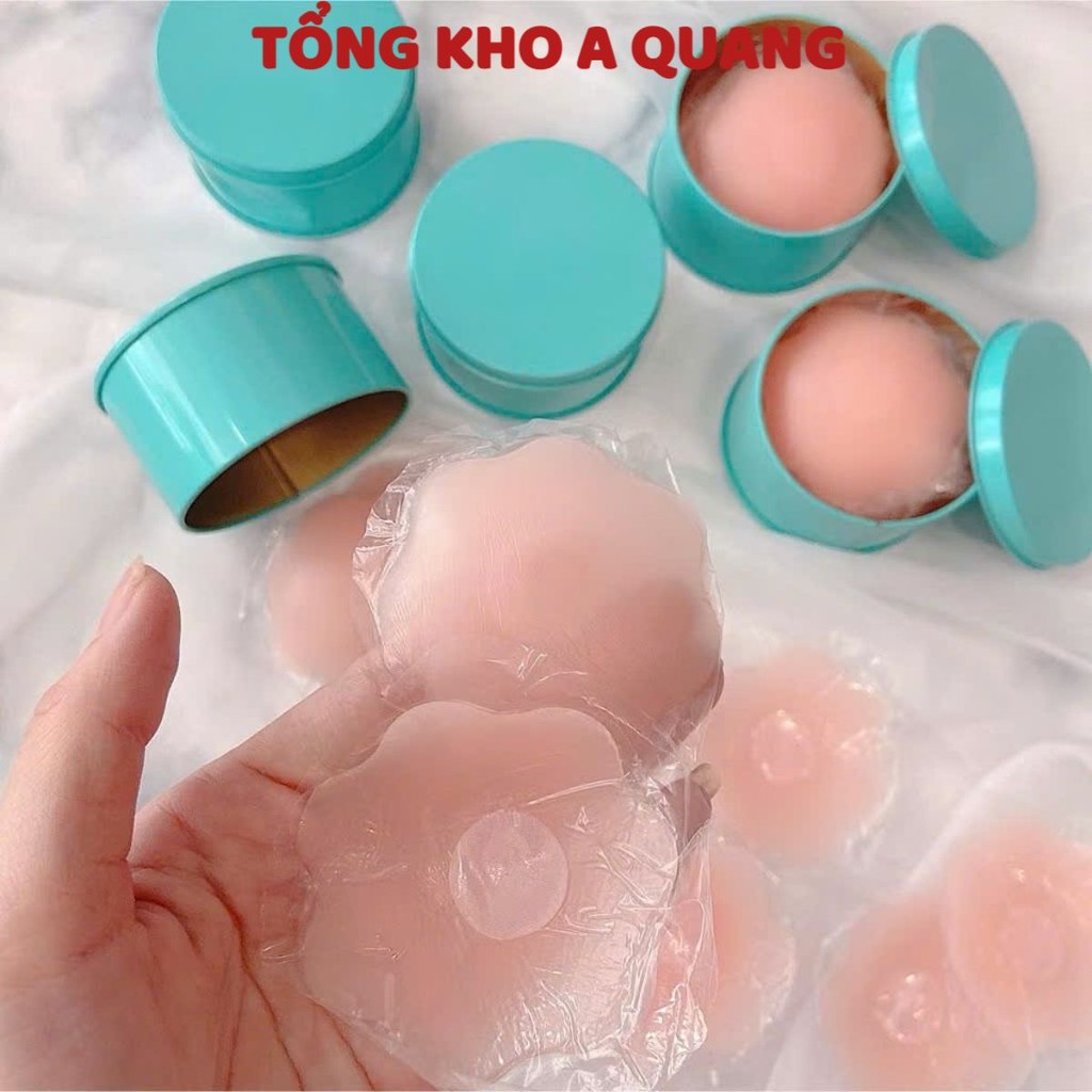 Hộp 5 Đôi Miếng Dán Nhũ Hoa Silicon Mềm Mại Cho Da, MIẾNG DÁN NGỰC - MÃ: DANNGUC8462