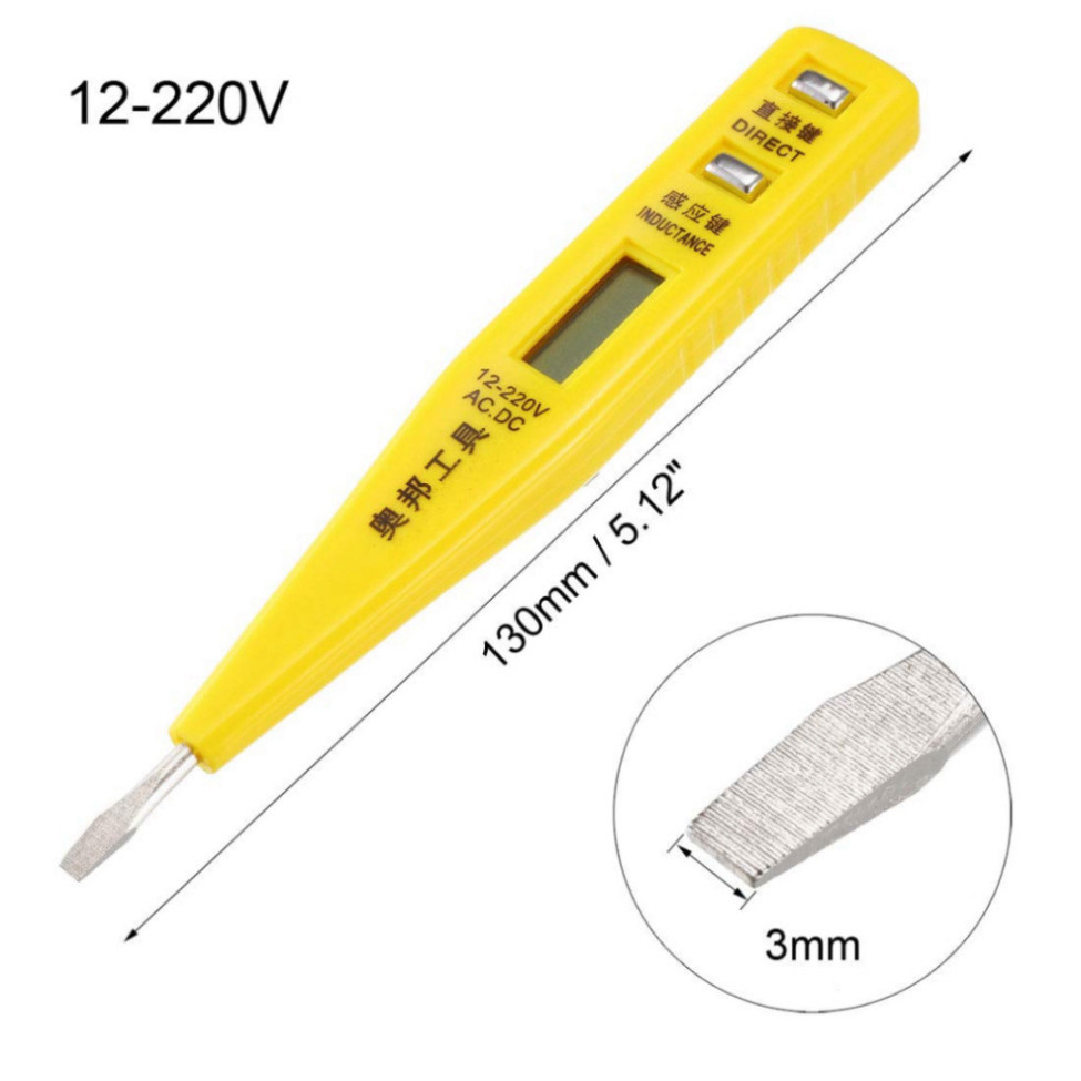 Bút thử điện cảm ứng thông minh đèn led đo thông mạch/dây điện đứt ngầm