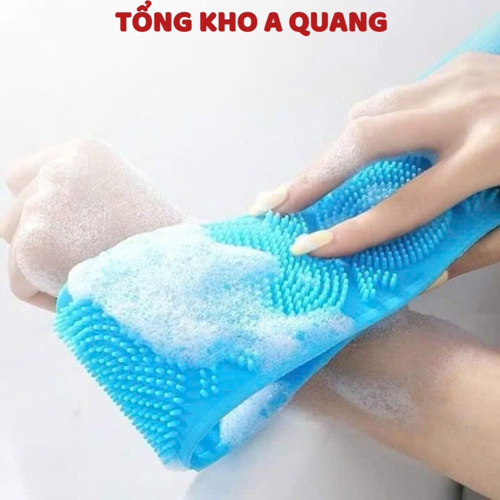 Dây chà lưng silicon 2 mặt, DÂY TẮM GAI TIỆN LỢI - MÃ: DAYCHALUNG145