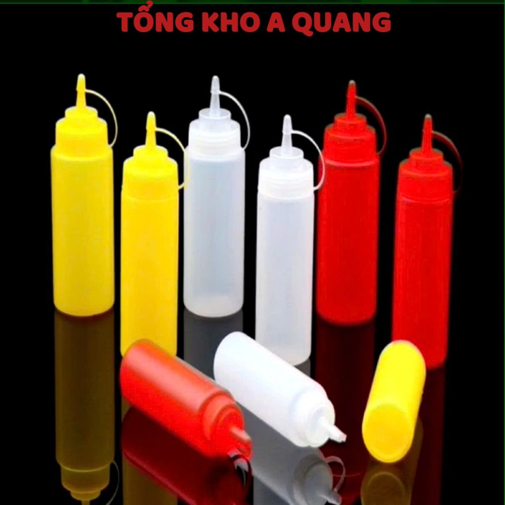 (COMBO 5) CHAI ĐỰNG NƯỚC SỐT 500ML. Chai đựng tương ớt tương cà nước sốt nhựa Việt Nhật 500ml - MA: CHAIDUNGSOT1
