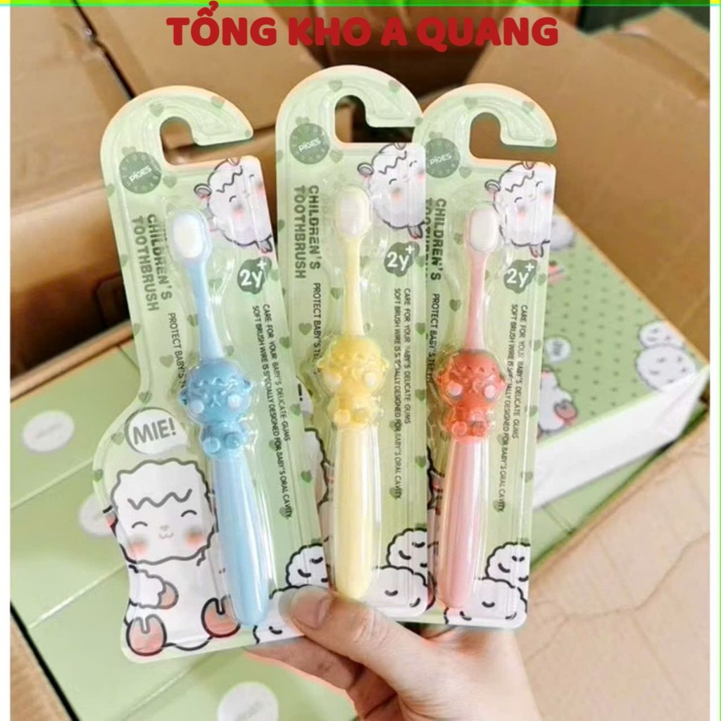 BÀN CHẢI ĐÁNH RĂNG CHO BÉ, Bàn chải đánh răng trẻ em lông tơ mềm mại dành cho bé từ 2 đến 8 tuổi - MA: BANCHAIBE9