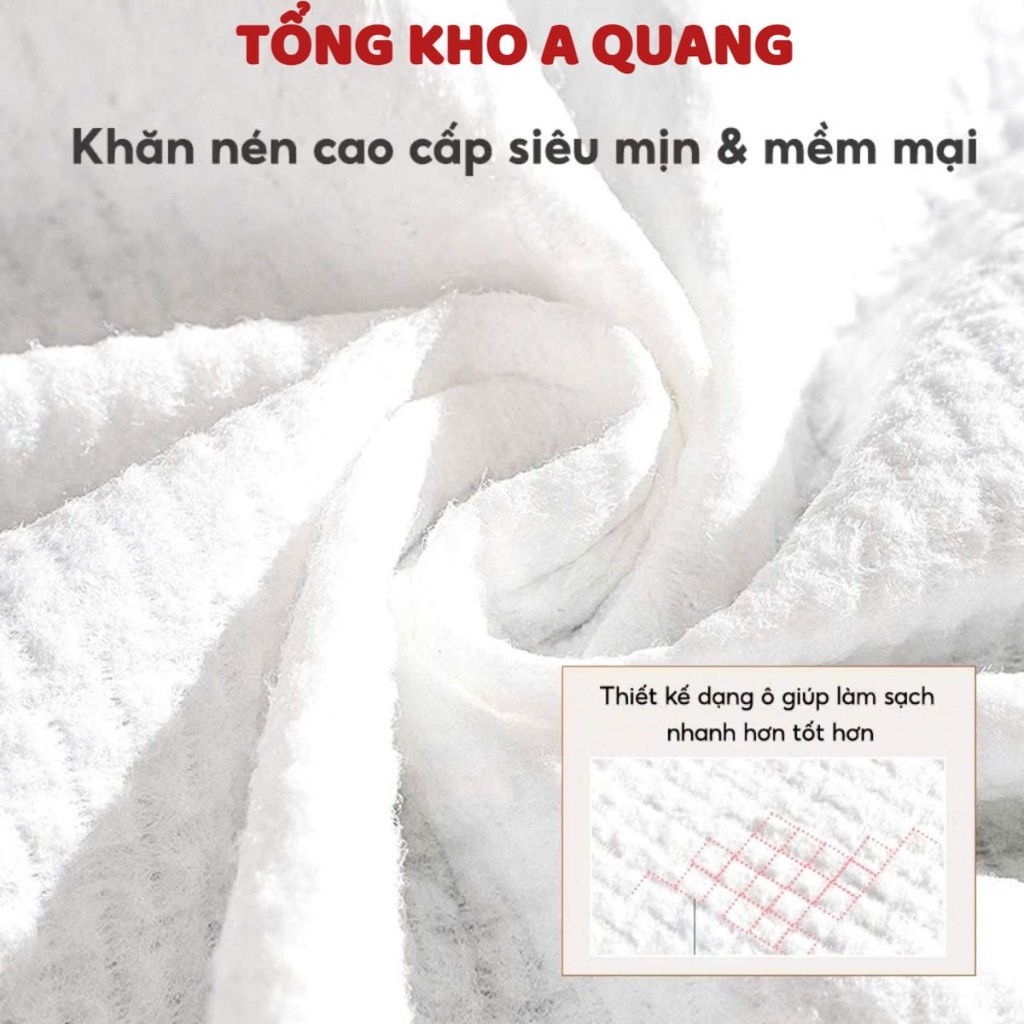GÓI 100 VIÊN KHĂN NÉN, Gói 100 Khăn mặt nén dạng viên kẹo Dùng 1 lần, Viên khăn nén dùng khi đi du lịch , KHANNEN