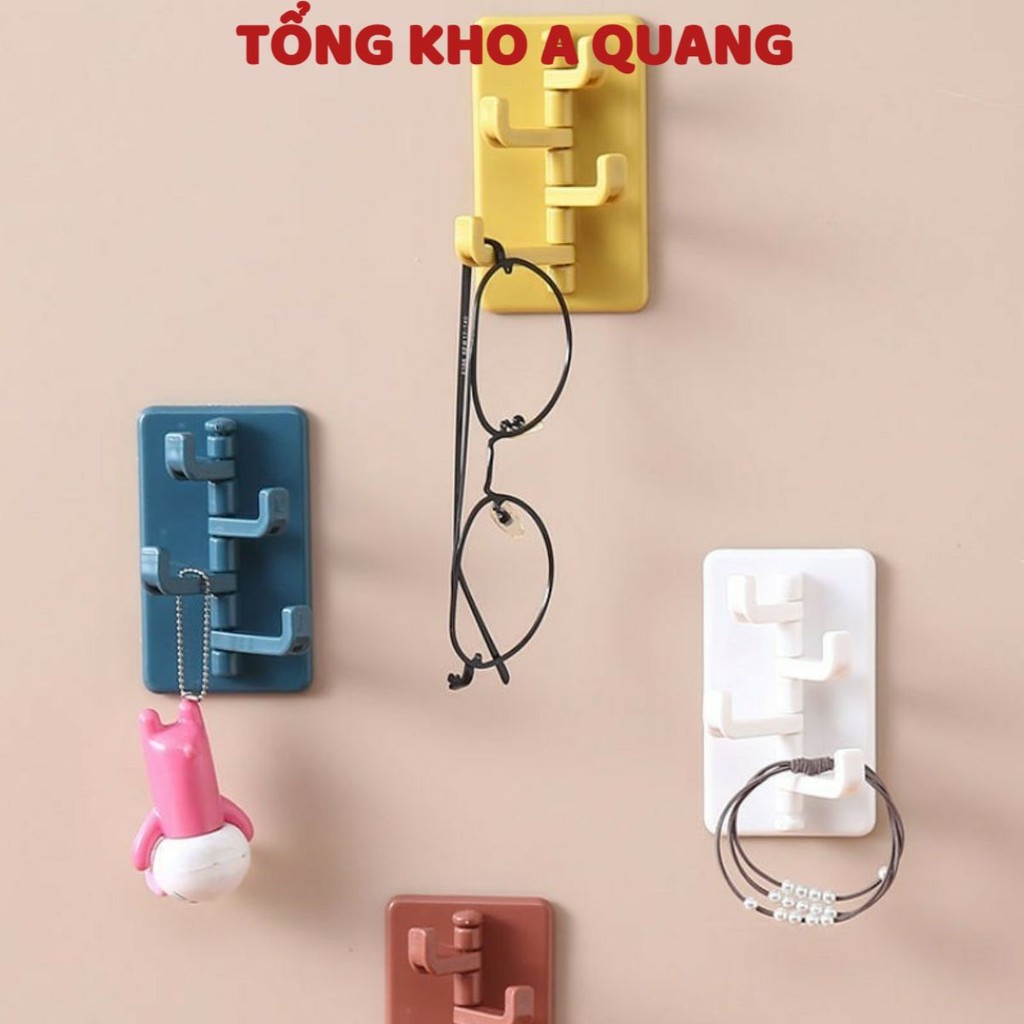 [COMBO 10] Móc Dán Tường 4 Nhánh Xoay Hình Cây Thông - MÓC TREO ĐỒ 4 NHÁNH: MOCDANTUONG42