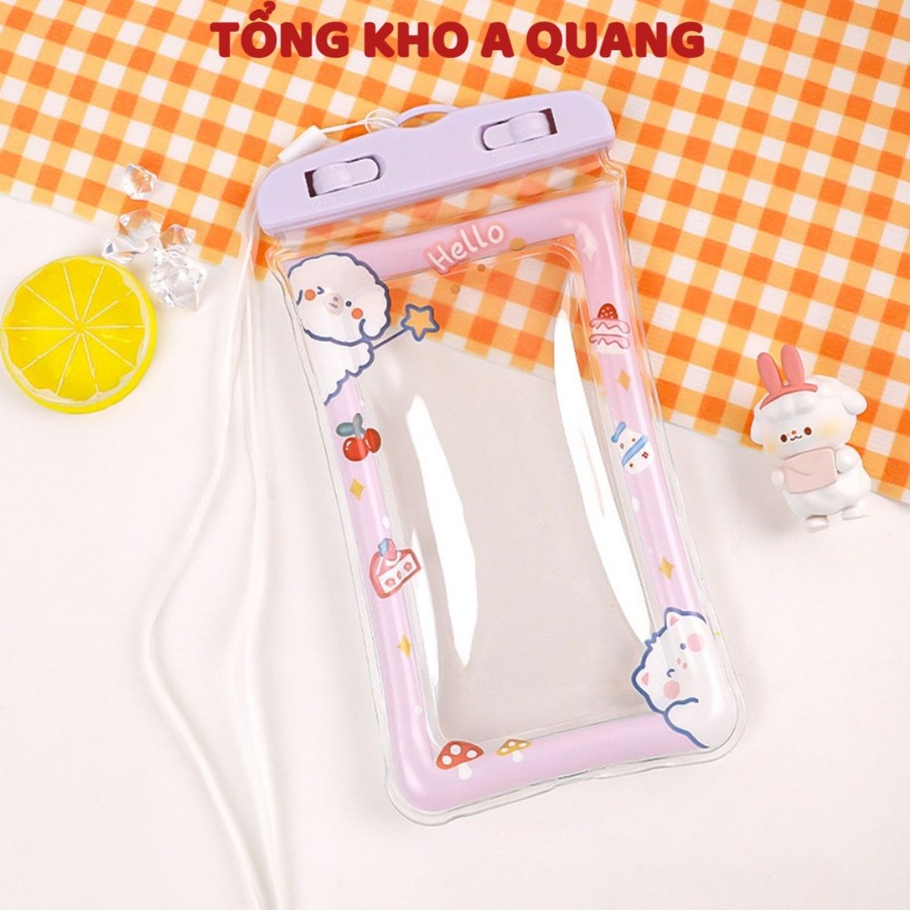 (COMBO 2) Túi Đựng Điện Thoại Chống Nước , Túi có dây đeo tiện lợi phụ kiện du lịch dã ngoại tiện ích - TUIDUNGDIENTHOAI