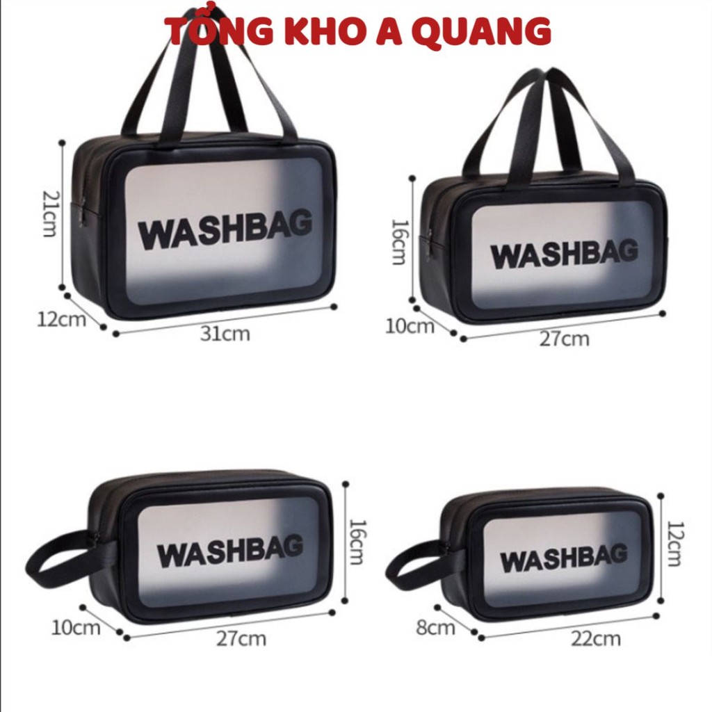 Bộ 3 Túi Đựng Mỹ Phẩm Washbag - Túi Đựng Đồ Dùng Trang Điểm Nhiều Kích Thước - TÚI WASHBAG