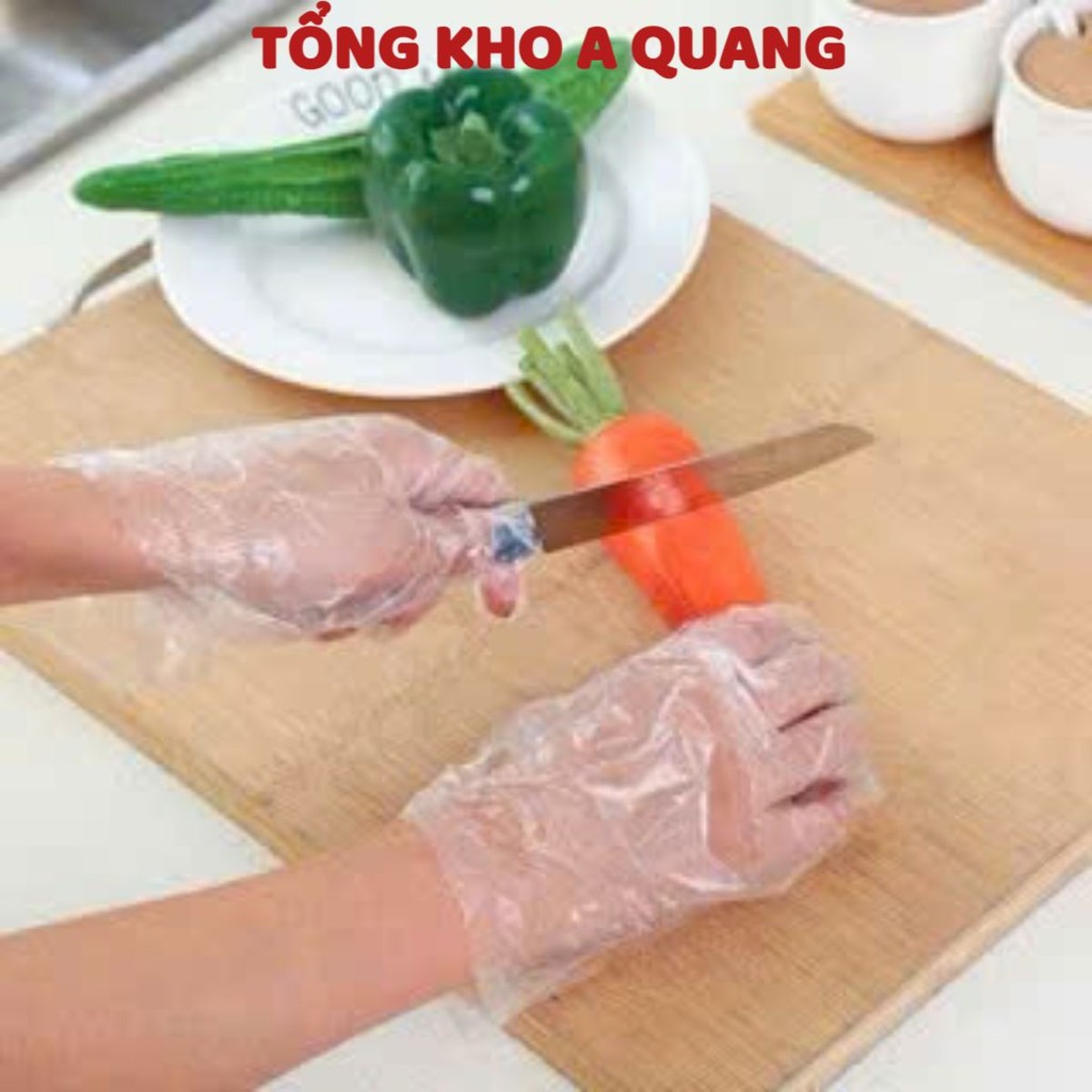 [COMBO 10] Bịch 100 Găng Tay Làm Bếp Chất Nilon Dùng 1 Lần Tiện Dụng, GĂNG TAY NHÀ BẾP - MÃ: GANGTAY169