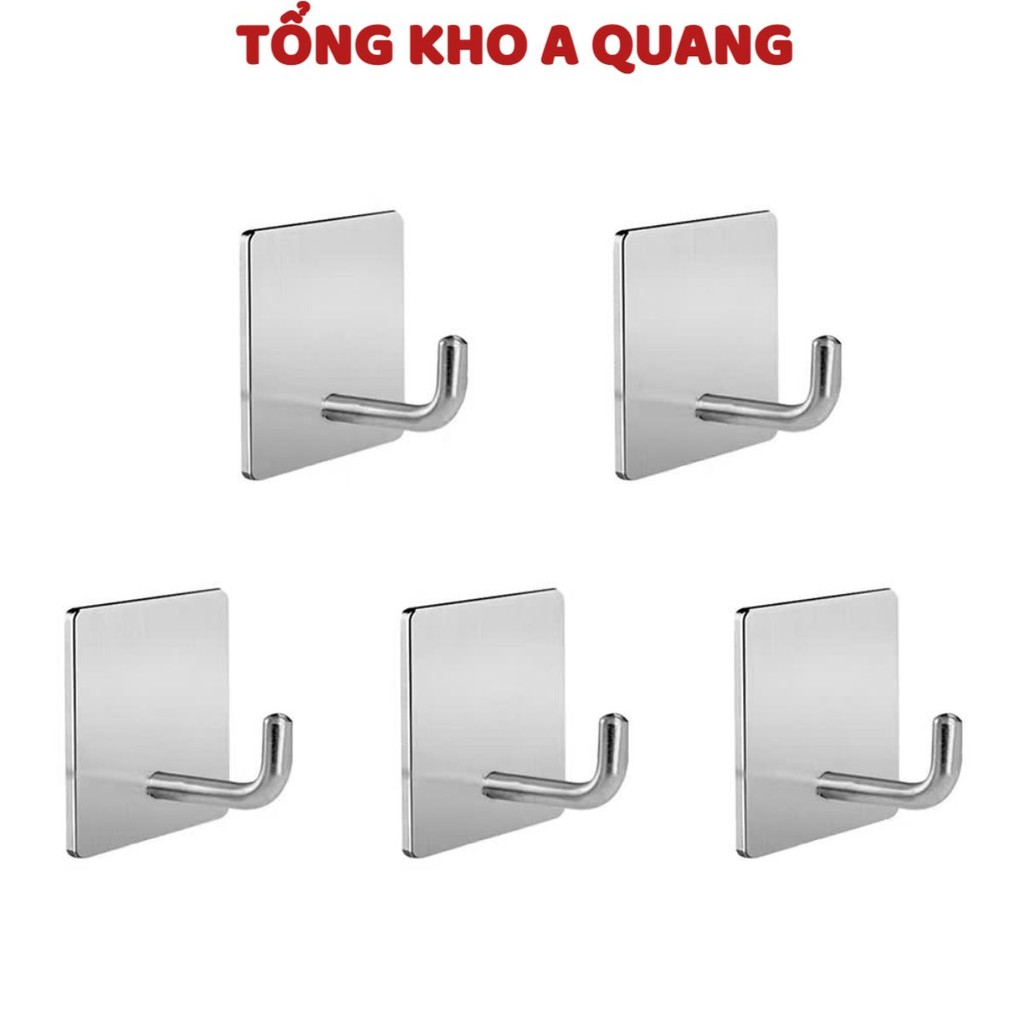 [COMBO 10] Móc inox 304 số 7 dán tường chịu lực , móc treo tường siêu dính trong suốt treo đồ đa năng, MOCINOXDANTUONG7