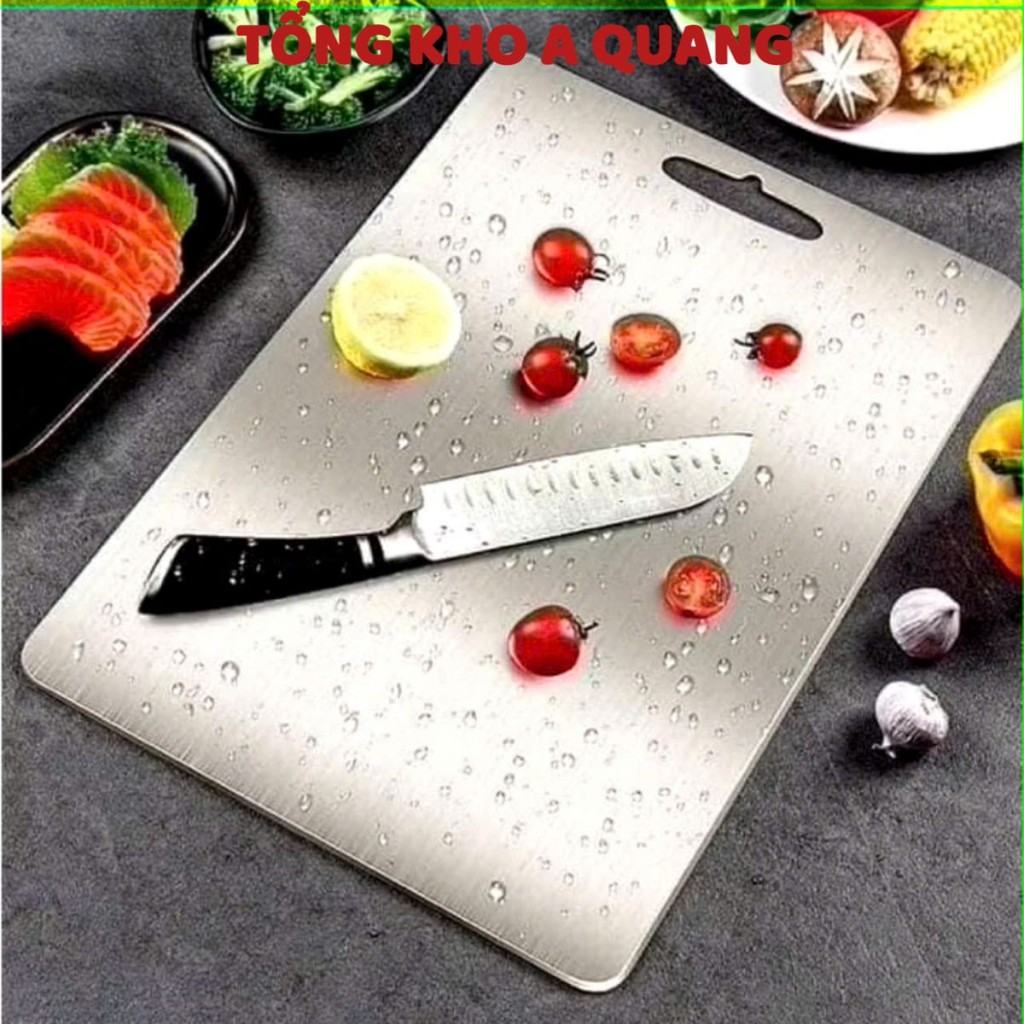 THỚT INOX , THỚT INOX 304 CAO CẤP SIZE LỚN, Thớt Kháng Khuẩn Cường Lực- Vệ Sinh Dễ Dàng - Chống Ẩm Mốc- THOTINOX3