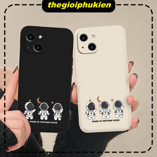 Ốp iphone - Ốp lưng iphone cạnh vuông Phi hành gia tí hon dành cho ip 6 đến 16promax - ng132