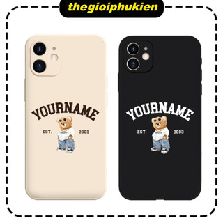 Ốp lưng iphone in tên và năm sinh theo yêu cầu hydro bear 6/7/8/plus/x/xr/xs/11/12/13/14/15/16/pro max - yc196