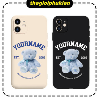 Ốp lưng iphone in tên và năm sinh theo yêu cầu My first bear 6/7/8/plus/x/xr/xs/11/12/13/14/15/16/pro max - yc196