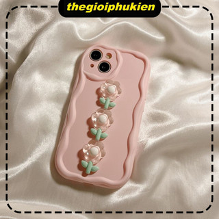Ốp lưng iphone cạnh sóng nổi Hoa hồng nhỏ xinh ip 6/7/8/plus/x/xr/xs/11/12/13/14/15/16/pro max - xx1071