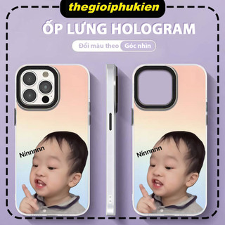 Ốp Lưng Iphone Mặt Nhám Đổi Màu Gradient Em Bé Nín Dành Cho iP 6/7/8/plus/x/xr/xs/11/12/13/14/15/16/pro max - dm2016